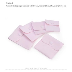 Customized Recyclable Velvet Fabric Jewelry Pouch with Custom Logo for <b>Gift</b> Packaging - Product Image 3