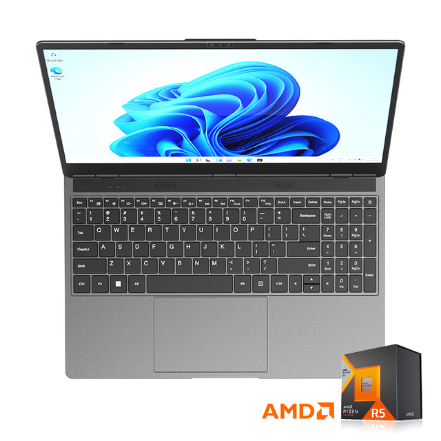 Business Laptop 15.6" Display AMD R5-3500U Quad-Core Processor Windows 11 Pro 8GB/16GB/32GB RAM SSD Storage IPS Panel Metal Body