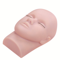Nouvelle tête de mannequin noire pour la pratique de l'extension des cils tête de mannequin de cils de couleur foncée