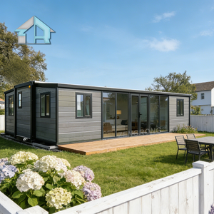 Casa Contenedor Prefabricada Moderna y Expandible de 40/20 Pies, Lista para Habitar, con <span class=keywords><strong>2</strong></span>, 3, 4 o 5 Dormitorios, Villa Prefabricada Portátil - Product Image 1