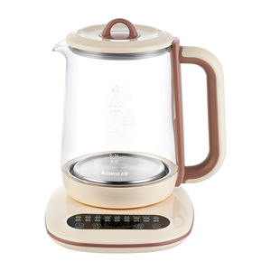 Hervidor eléctrico Chigo de 1.5L, tetera de vidrio con control de temperatura y apagado automático para uso en el hogar y la oficina. - Product Image 1