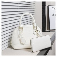 Vente en gros de loisirs de luxe 2 pièces Messenger Bag 2023 Ensemble de sacs à main de dernière conception en cuir tendance pour femmes