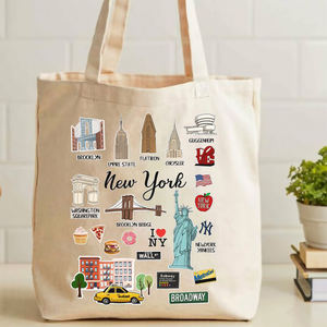 Sac à provisions en toile de coton naturel durable personnalisable - Product Image 4