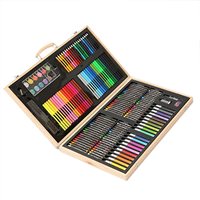 Boîte en bois naturel écologique personnalisée avec insertion stylo marqueur stylo crayon emballage boîte en bois
