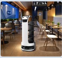 Robot serveur pour hôtel restaurant service de recyclage de vaisselle chariot de restaurant robot de livraison de nourriture robot de livraison de restaurant serveur