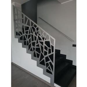 New <b>Top</b> <b>Stair</b> Railing <b>Decorative</b> CNC Laser Cutting Modern Staircase CNC Metal <b>Stair</b> Railing Panel Steel Guard Panel - Product Image 2