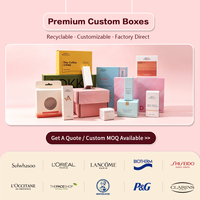 Boîte cadeau en papier lyophilisé sur mesure de luxe, emballage rigide pour flacon de poudre lyophilisée, ampoule, OEM ODM, logo personnalisé