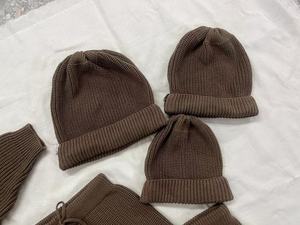 Ensemble de 3 pièces de chandails en tricot d'hiver personnalisés assortis pour maman et moi avec bonnet pour <span class=keywords><strong>la</strong></span> famille - Product Image 6