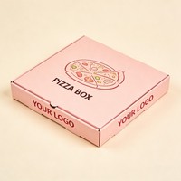 Cajas de Pizza Personalizadas al por Mayor, Embalaje Reciclable y Biodegradable, Caja de Pizza con Tinta de Soya, Caja de Pizza de Alta Calidad