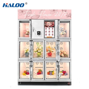 ตู้จำหน่ายสินค้าอัตโนมัติ Haloo ปรับแต่งโลโก้ สำหรับใช้งานกลางแจ้ง เหมาะสำหรับร้านดอกไม้สด - Product Image 2