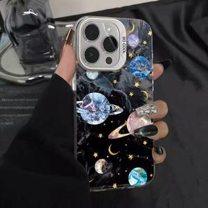 Funda de teléfono de lujo Earth Stars Space para <span class=keywords><strong>iPhone</strong></span> 17 Air16 15 14 <span class=keywords><strong>13</strong></span> 12 11 Pro Max XS X XR 7 8 Plus Pc Clear Cover - Product Image 4