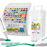 Spidol Tinta Digital Plastik Ramah Lingkungan ODM OEM, Pigmen Kaya, Cepat Kering, 4mm, Mendukung Bagan Warna