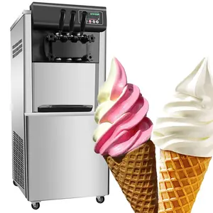 3 풍미 자동적인 연약한 서브 Sorbetiere 상업적인 아이스크림 기계 Glace 아이스크림 이탈리아 젤라토 만들기 아이스크림 제작자