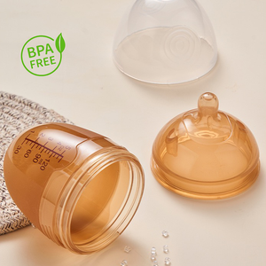 150ml 5oz <span class=keywords><strong>SANS</strong></span> BPA <span class=keywords><strong>Biberon</strong></span> à col large <span class=keywords><strong>Biberon</strong></span> en silicone naturel pour bébés allaités mamelon en forme de sein - Product Image 6