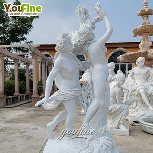 <span class=keywords><strong>Statue</strong></span> classique en marbre naturel d'Apollo <span class=keywords><strong>et</strong></span> de <span class=keywords><strong>Daphné</strong></span> pour la décoration de jardin, de villa ou de parc en extérieur - Product Image 2