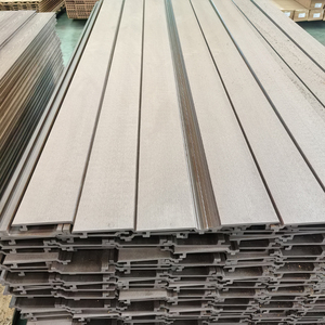 Tablero de revestimiento para exteriores Wpc Revestimiento de pared Panel de pared exterior de grano de madera Venta caliente <span class=keywords><strong>Casa</strong></span> decorativa - Product Image 4