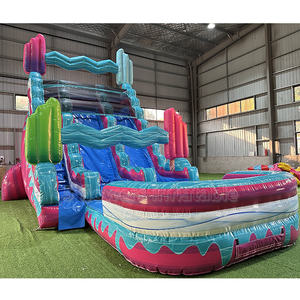 <span class=keywords><strong>Toboggan</strong></span> gonflable jaune et noir avec option piscine humide ou sèche à vendre - trampoline gonflable - Product Image 6