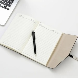 Set Economico di Quaderni A5 in Pelle con Copertina Rigida, Porta Biglietti da Visita e Portachiavi, Set Regalo in Quattro Pezzi con Logo Stampato - Product Image 5