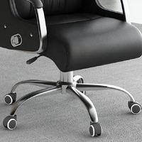 Chaise de bureau ergonomique pivotante de luxe en cuir PU moderne BGY-23, de haute qualité, pour usage domestique ou professionnel, idéale pour les cadres.
