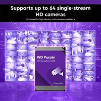Westernnn Digitalll Purple 1TB/2TB/4TB/6TB/8TB/10TB WDD Purple Surveillance Internal Hard Drive HDD SATA 6 Gb/s 64 MB Cache 3.5"