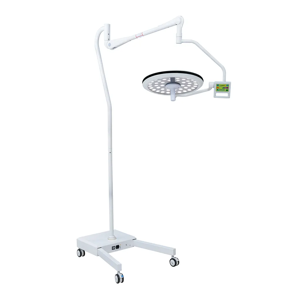 Economic LED Medical Light Portable Mobile Floor Standing Surgical Operating Lamp