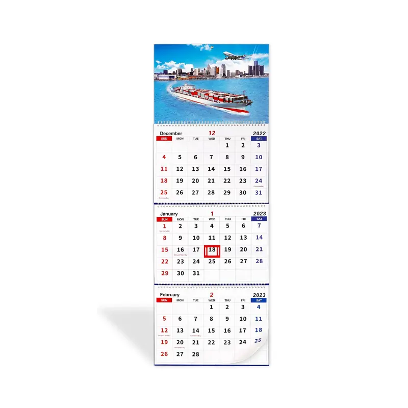 Calendario da parete 2023-2024 calendario mensile Display 3 mesi calendario 2023 (piegato in un mese) per la casa della scuola dell'ufficio