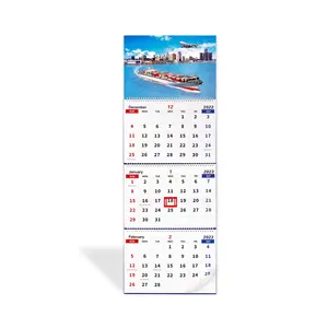 Настенный календарь 2023-2024 ежемесячный календарь 3 месяца дисплей 2023 календарь (в сложенном виде в одном месяце) для офисной школы дома