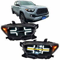 Faros Delanteros Modificados con Luces LED Secuenciales de Animación Dinámica para Toyota Tacoma 16-23