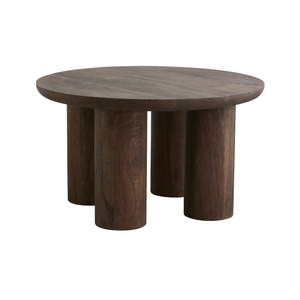 Mesa de Centro de Madera 40x70 cm Rectangular, Mueble de Salón de Madera Maciza, Estilo Rústico Moderno, Acabado Natural Duradero - Product Image 4