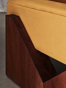 Современная высококачественная велюровая кушетка-скамья для гостиной и спальни в квартире - Product Image 6