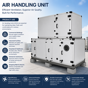 Industrial Double Deck Air Handling Unit AHU Modular Ventilation System Energy Efficient Air Processing Equipment for Commercial - Product Image 6