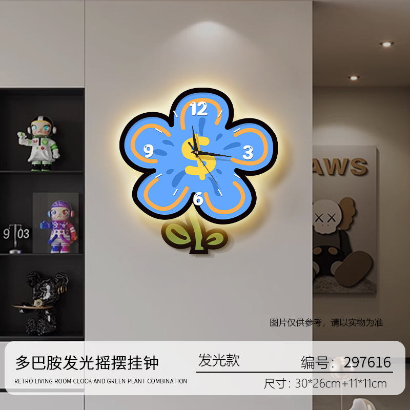 Rich flower-blue luminous trumpet