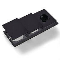 Interruptores y Enchufes de Pared WESA Ultrafinos con Botón Pulsador EU de 1/2/3 Vías con Enchufe USB Tipo C, Combinación Libre, Diseño Moderno de Lujo