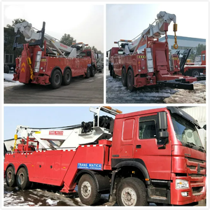 Nuevo Camión de Remolque de Servicio Pesado HOWO de 12 Ruedas y 50 Toneladas con Rotador 360 °   Grúa Rotatoria para Rescate en Carretera de Trabajo Pesado - Product Image 6