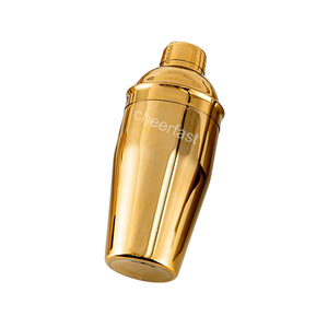 Accesorios esenciales para <span class=keywords><strong>Bar</strong></span>, Kit de coctelera para barman, coctelera de Metal de acero inoxidable, color dorado - Product Image 1