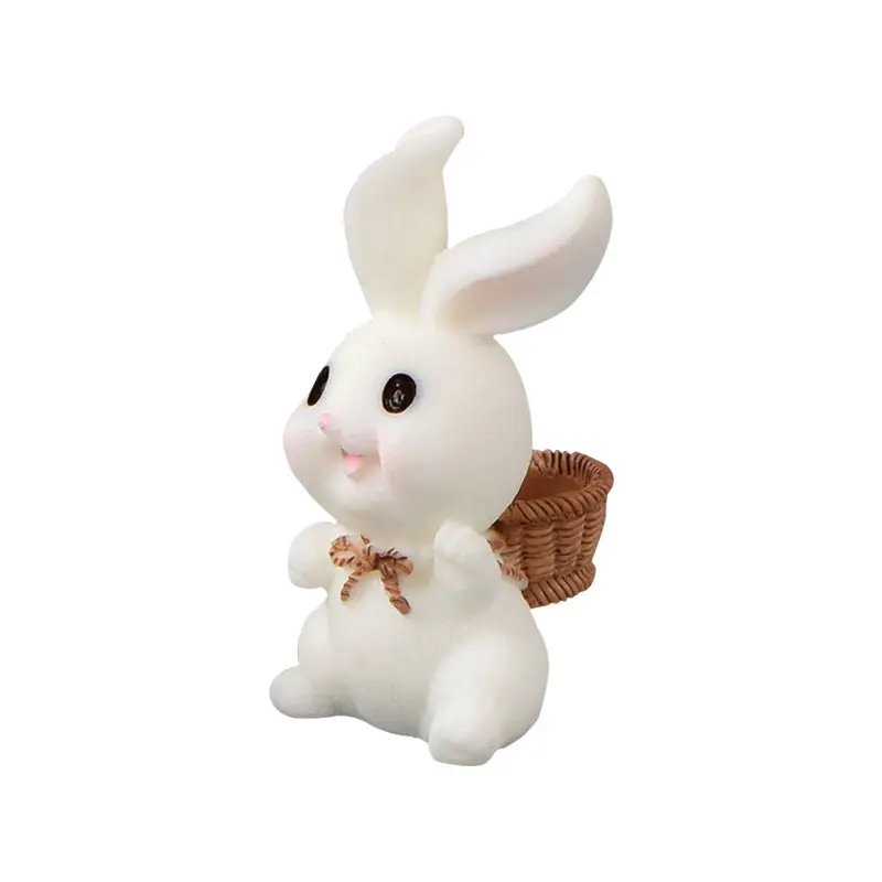 21 design Cartoon rabbit figurines outdoor landscape bonsai statue cute animal carrot house ornaments garden mini bunny