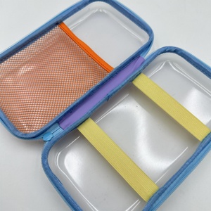 Sac de voyage en PVC à fermeture éclair, très vendu, portable, pour Lego, cosmétiques et articles de toilette, style tendance, capacité moyenne - Product Image 5