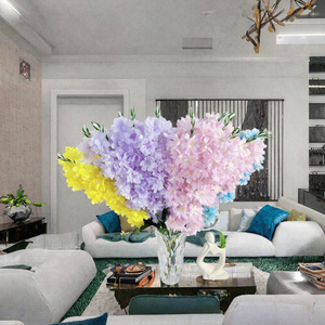 Ramo <span class=keywords><strong>di</strong></span> Fiori <span class=keywords><strong>di</strong></span> Ciliegio in Seta Fatti a Mano, Realistici Fiori Artificiali per Decorazioni Matrimoniali - Product Image 6