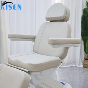 KISEN Professional Hospital Furniture 3 Motors Electric <b>Portable</b> Traditional Curved Massage <b>Table</b> PU Leather Foot Control LED - Product Image 5