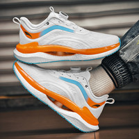 En stock baskets pour hommes chaussures bouton lacets respirant tricot pour la marche salle de sport entraînement chaussures de sport hommes baskets décontractées