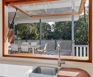 Pháp Nhôm hàng Đầu Treo mái hiên cửa sổ nhà vệ sinh Windproof Frosted Glass dọc cửa sổ khuôn cửa sổ cho sự riêng tư - Product Image 1