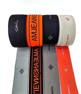 Custom Logo Sports Nylon Webbing Jacquard Elastic Waistband Jacquard Elastic Band