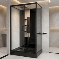 Cabine de douche à l'italienne en verre trempé européen 6 mm 1200x900