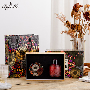 <span class=keywords><strong>BYME</strong></span>, taza de cielo estrellado de gama alta, caja de regalo de vela de aromaterapia, Navidad de cera de soja, vela de fragancia sin llama, diseño en relieve - Product Image 5