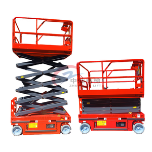 Truk <span class=keywords><strong>Lift</strong></span> Gunting Hidrolik Listrik Mobile, <span class=keywords><strong>Platform</strong></span> Kerja Udara Berpenggerak Sendiri Penuh, Tinggi 12m, Kapasitas 110kg - Product Image 3