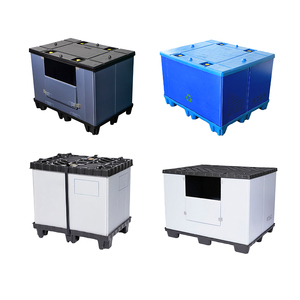 <span class=keywords><strong>Pallet</strong></span> container tay áo tùy chỉnh nhựa rắn sóng có thể gập lại coaming chèn lót Hộp Tùy chỉnh với nắp cho phụ tùng - Product Image 3