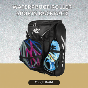 <span class=keywords><strong>Mochila</strong></span> de rodillos de nailon impermeable de alta calidad 30-40L de gran capacidad <span class=keywords><strong>para</strong></span> <span class=keywords><strong>patines</strong></span> de velocidad <span class=keywords><strong>en</strong></span> línea adultos niños deportes al aire libre - Product Image 2