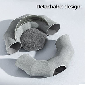 Wholesale Foldable Collapsible Suede <b>Cat</b> Donut <b>Tunnel</b> - Product Image 2