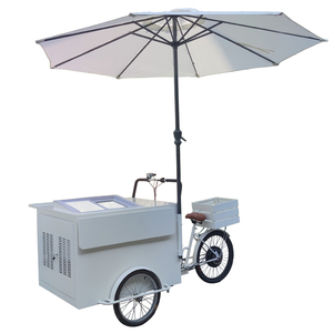 Yogurt Customized <b>Freezer</b> Food Cart Ice Cream and Coffee Carts - Product Image 3