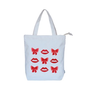Sac fourre-tout multifonction réutilisable avec poignée en corde et motif nœud pour lèvres, imprimé mignon, pour femmes, usage quotidien, voyage, vente en gros - Product Image 5